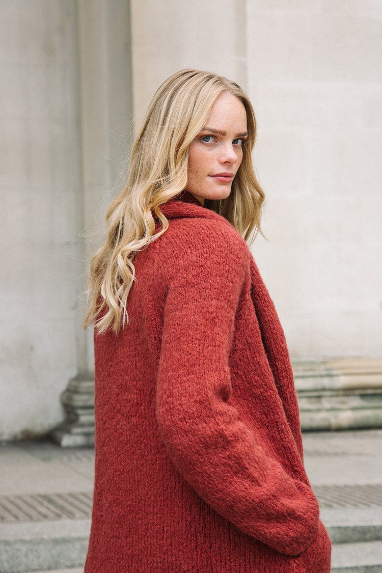 Amano Abrazo 'The Hug' Alpaca Long Coat Cardigan