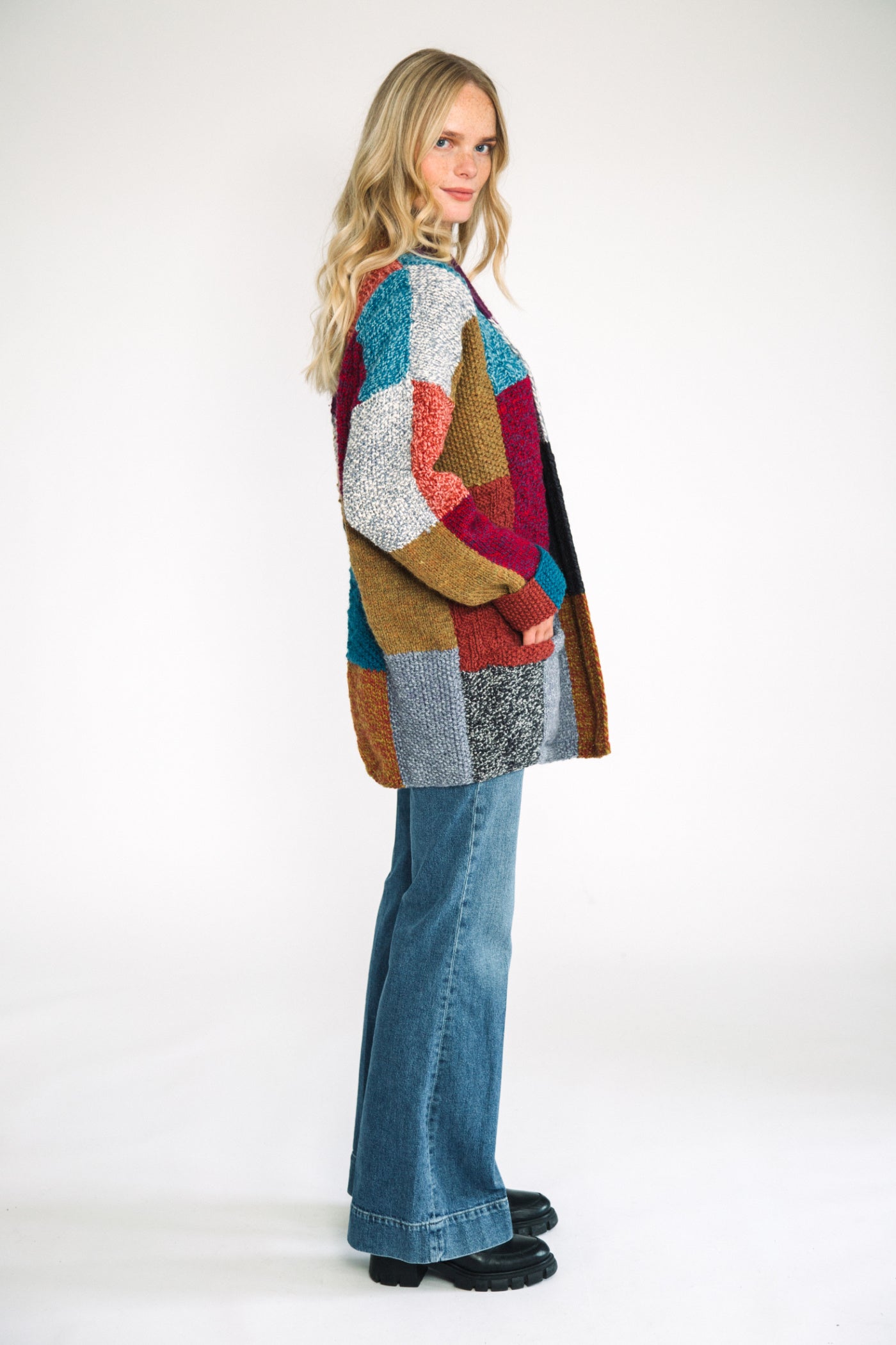 Amano Portobello Patchwork Open Cardigan