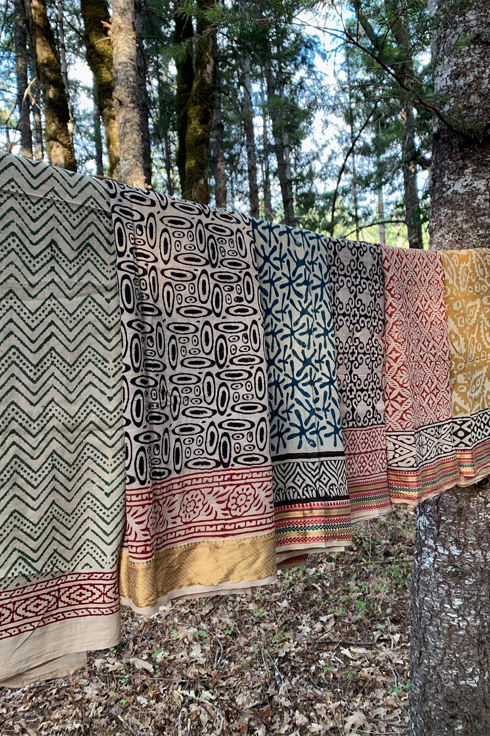 Artisan Hand Block Printed Oversized Cotton Scarf