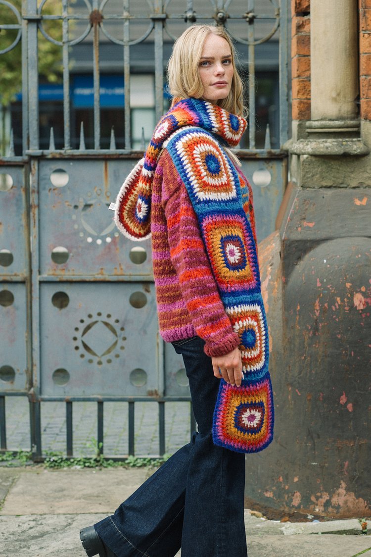 Amano Big Crochet Alpaca Scarf