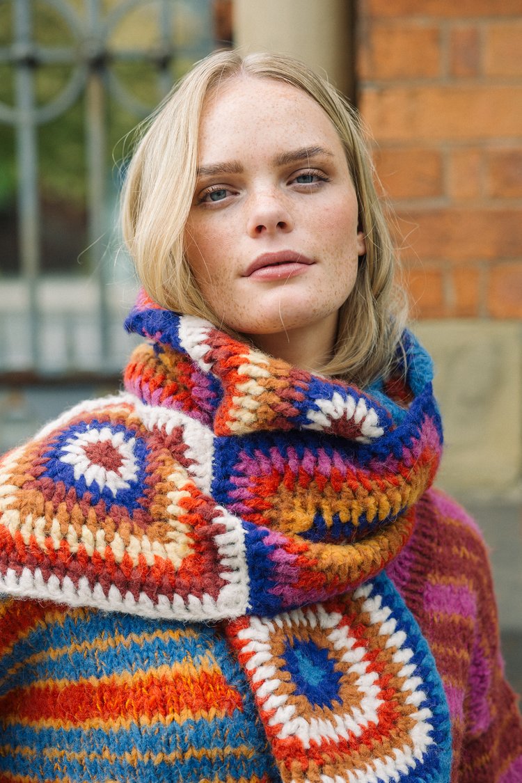 Amano Big Crochet Alpaca Scarf