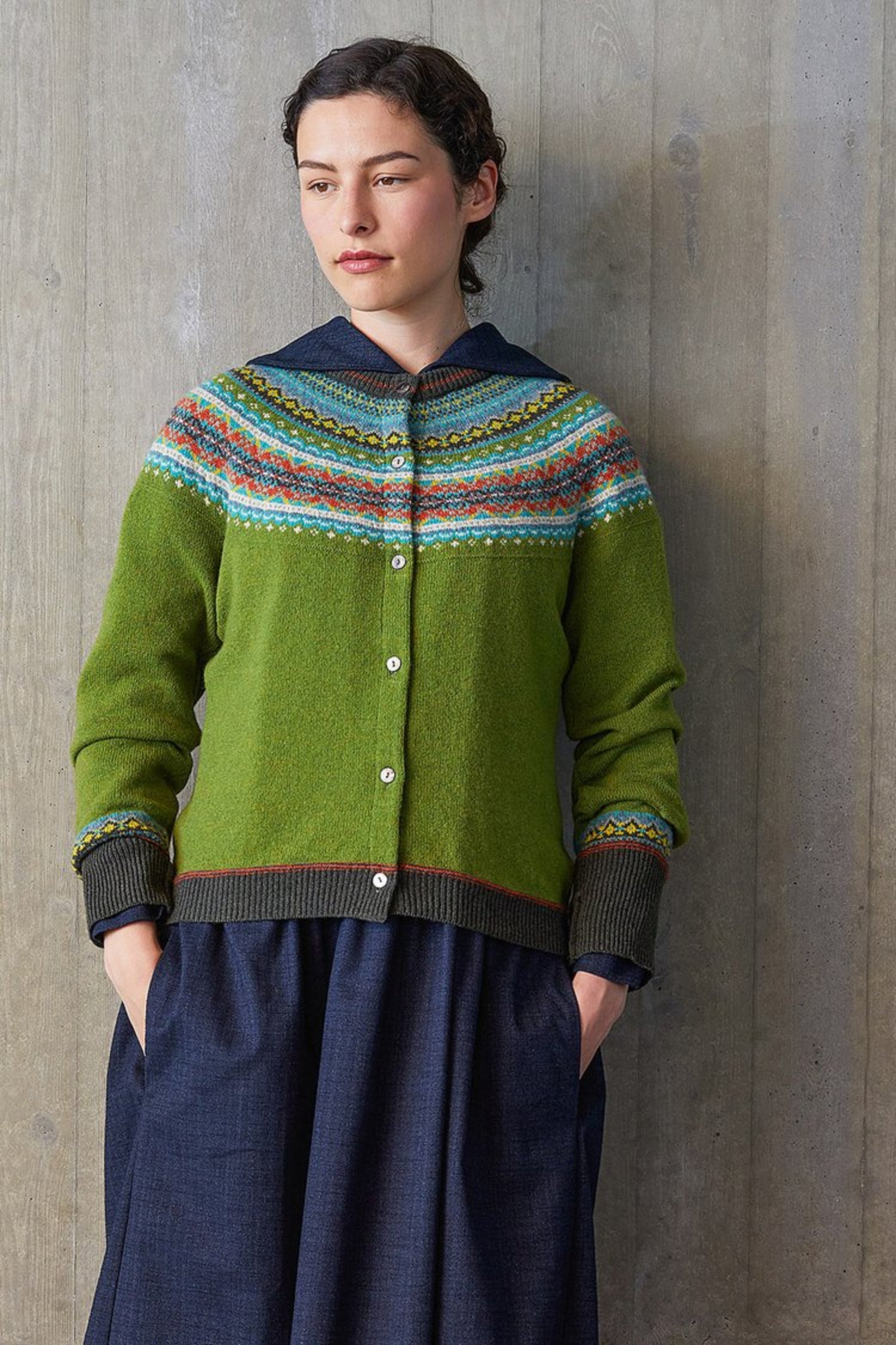 Eribe Alpine Short Cardigan Moss