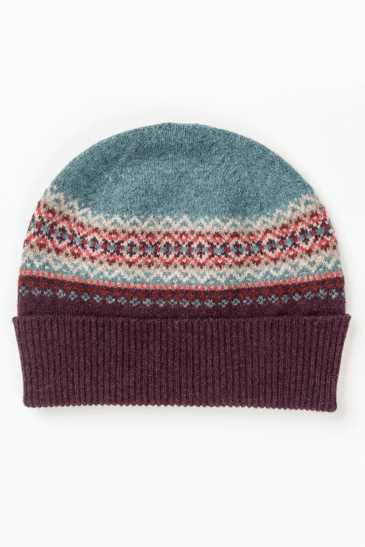Eribe Alpine Turnup Beanie Hat Old Rose