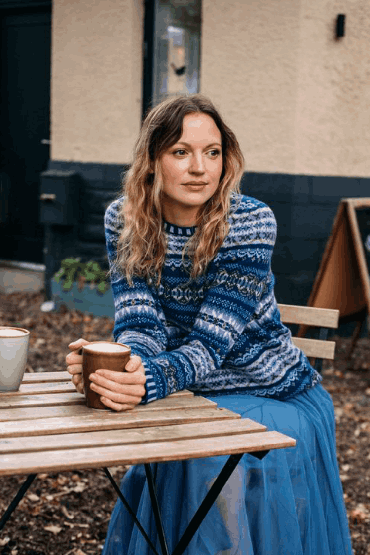 Eribe Kinross Sweater Sapphire