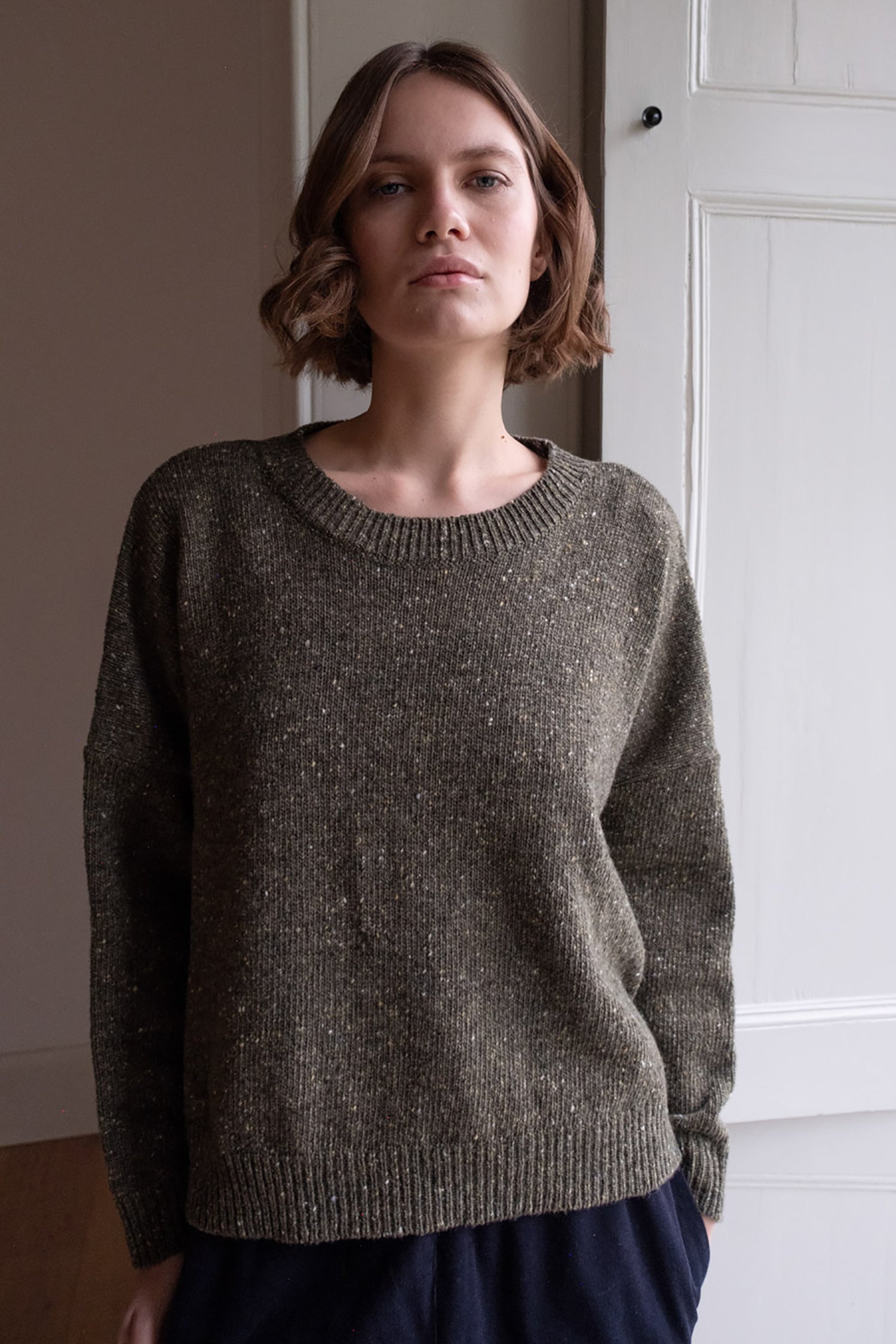 Layla Boxy Donegal Jumper by Bibico