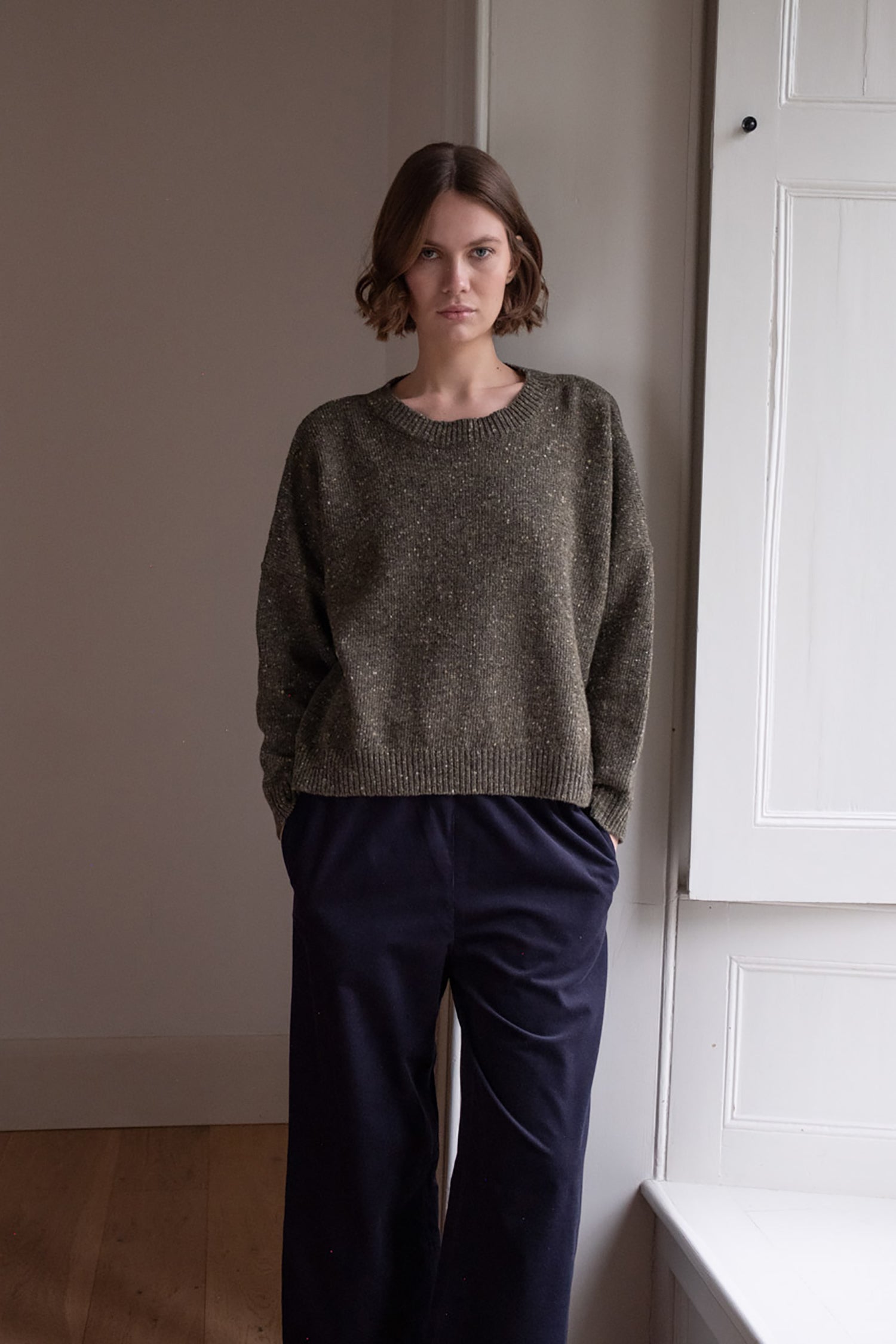 Layla Boxy Donegal Jumper by Bibico