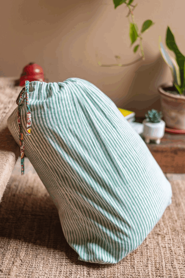 Jaipur Hand Block Print Cotton Reversible Quilt