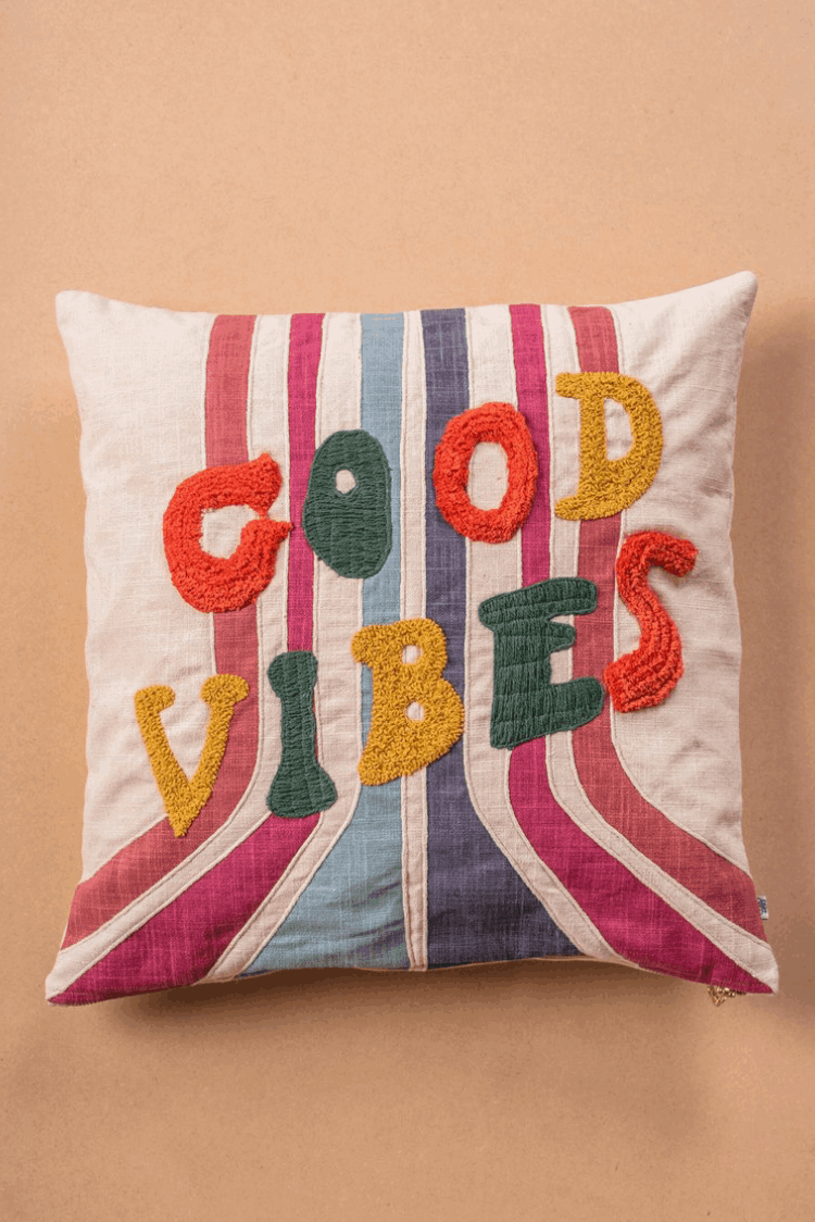 Artisan Retro Good Vibes Cushion
