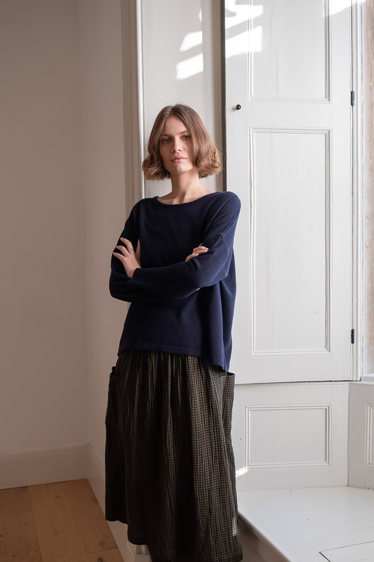 Nora Skirt Dark Olive by Bibico