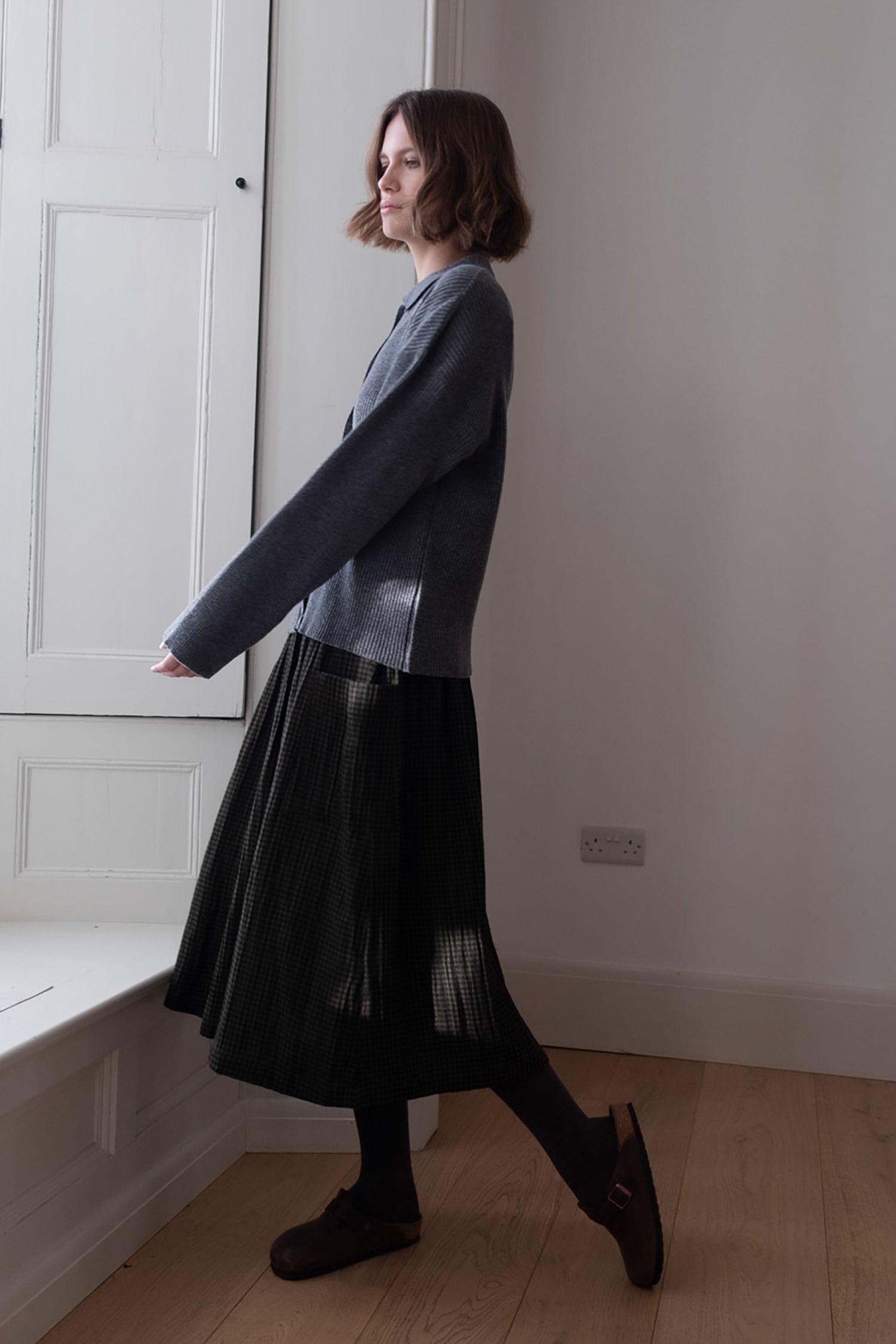 Nora Skirt Dark Olive by Bibico