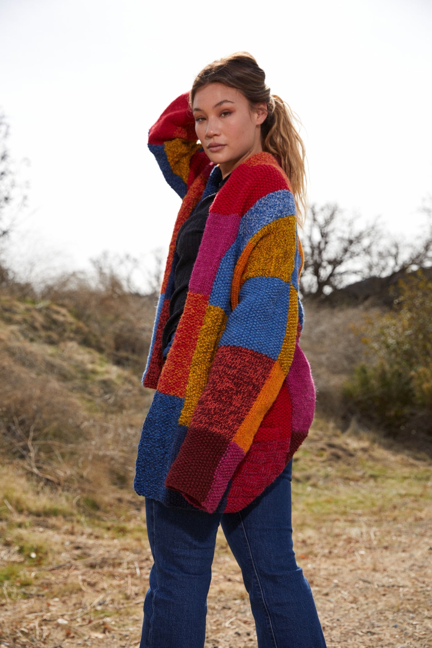 Amano Portobello Patchwork Open Cardigan