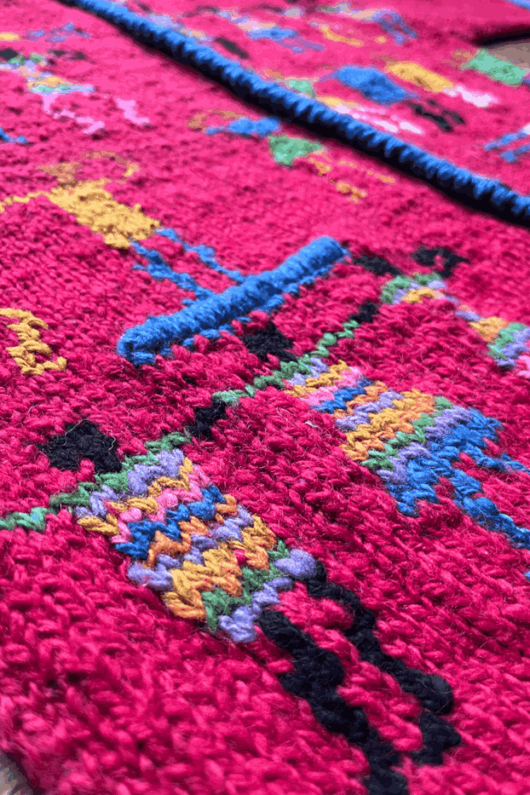 Preloved Vintage Amano Culture Cardigan Hand Knitted 100% Wool