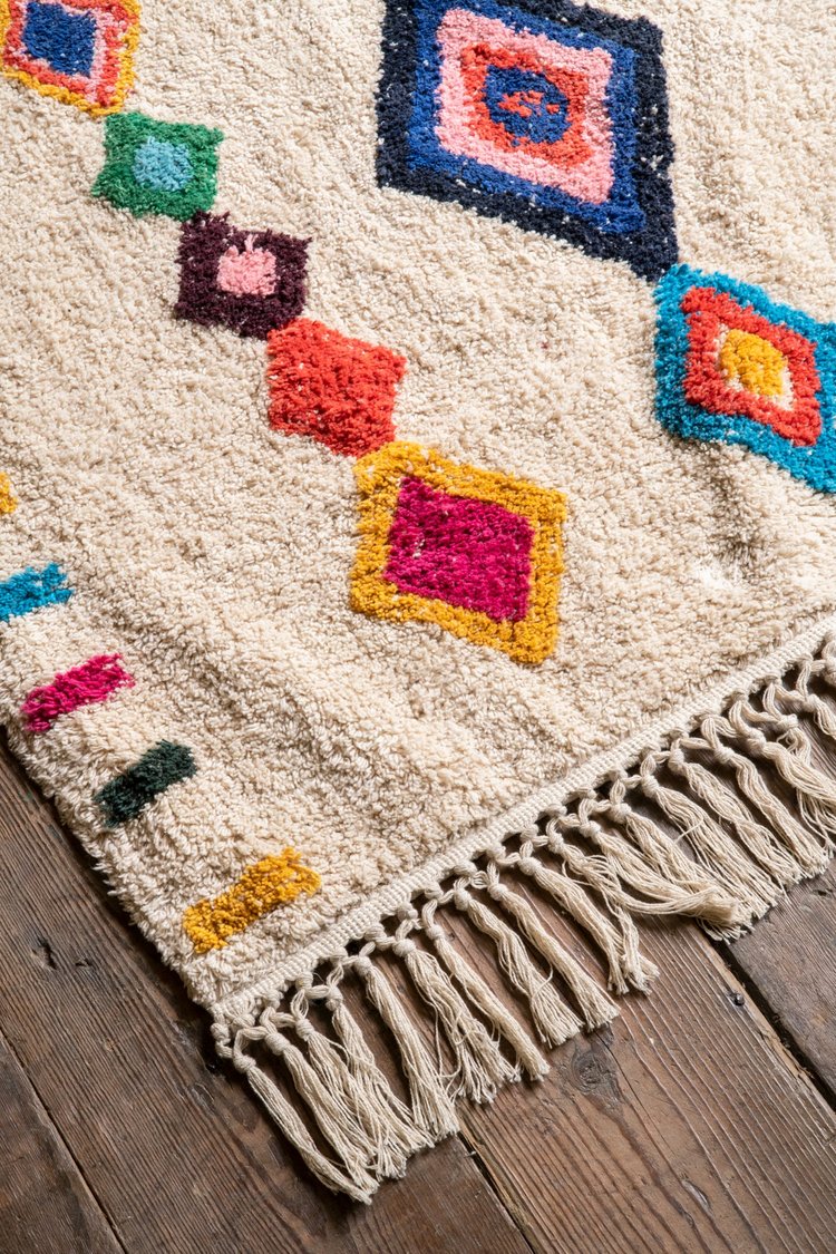 Artisan Irida Hand Tufted Rug Recycled Cotton 70 x 140cm