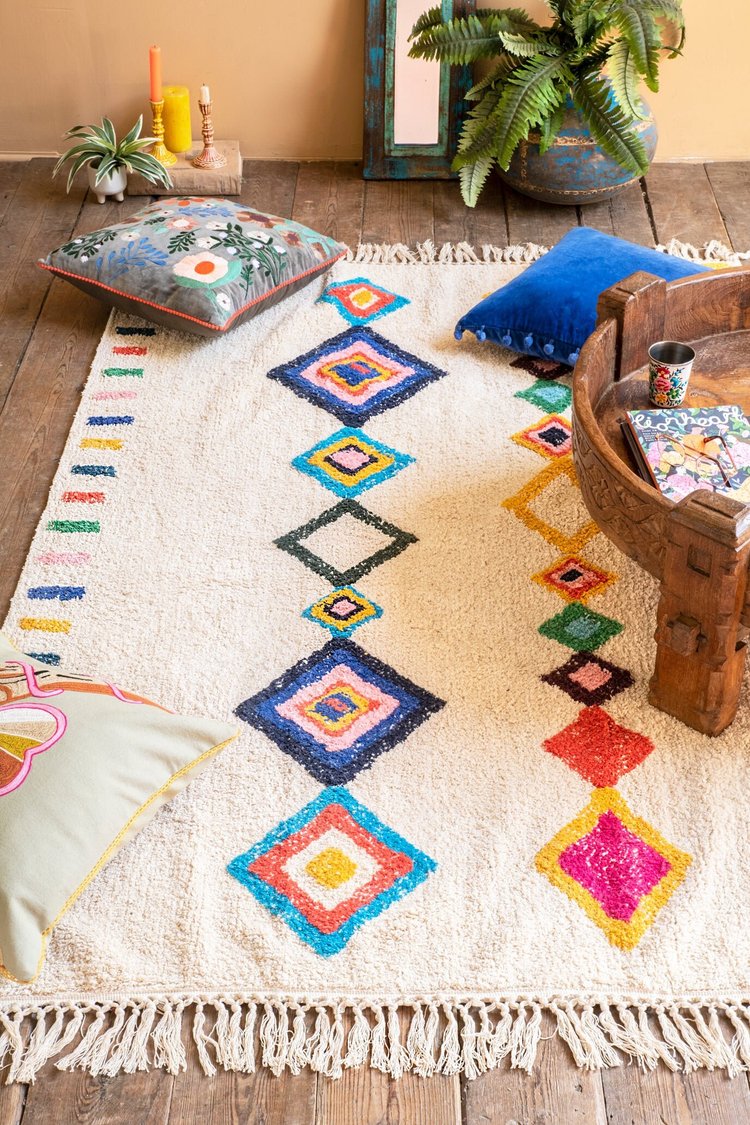 Artisan Irida Hand Tufted Rug Recycled Cotton 120 x 180cm