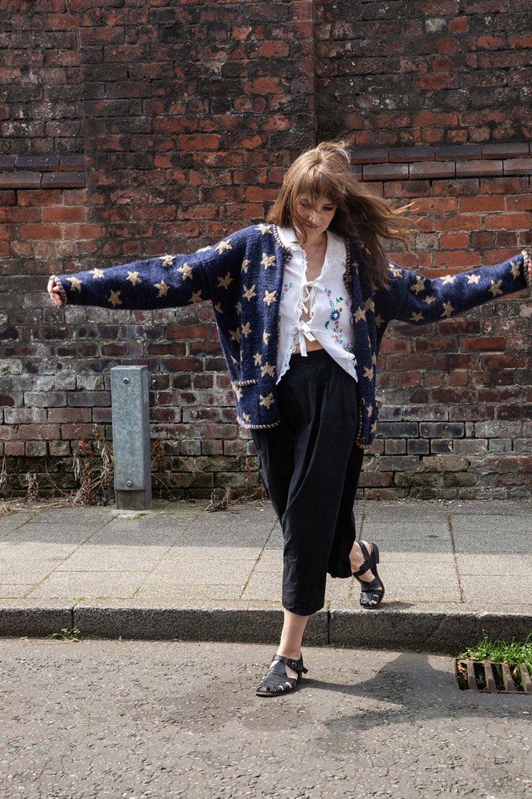 Amano Star Cardigan Denim