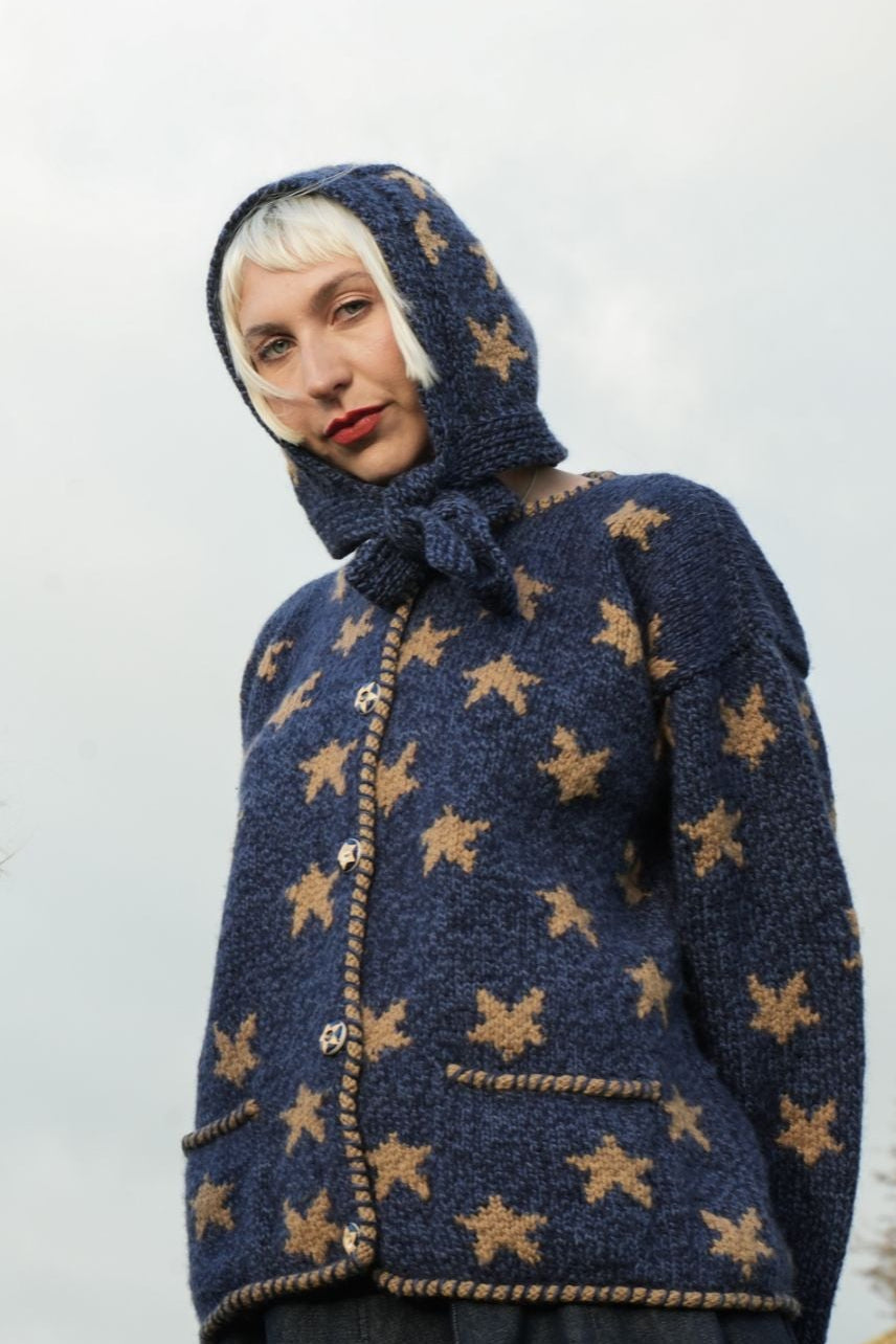 Amano Star Cardigan Denim