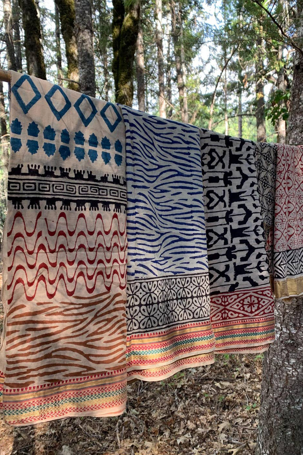 Artisan Hand Block Printed Oversized Cotton Scarf