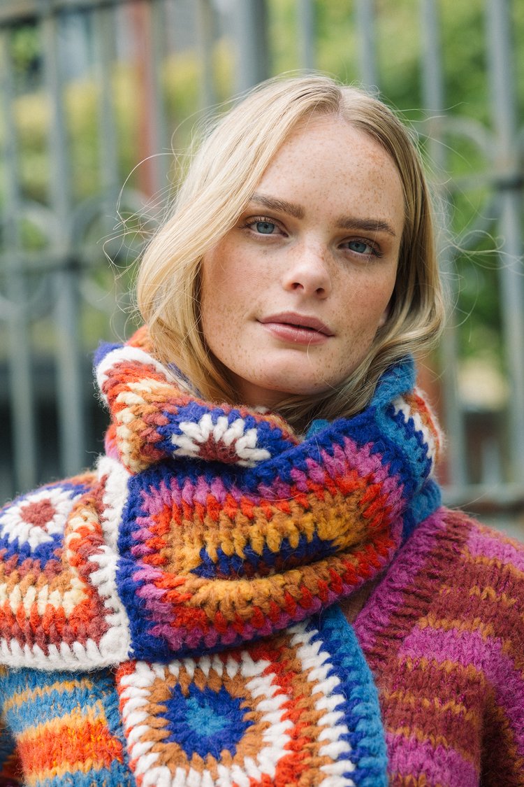 Amano Big Crochet Alpaca Scarf