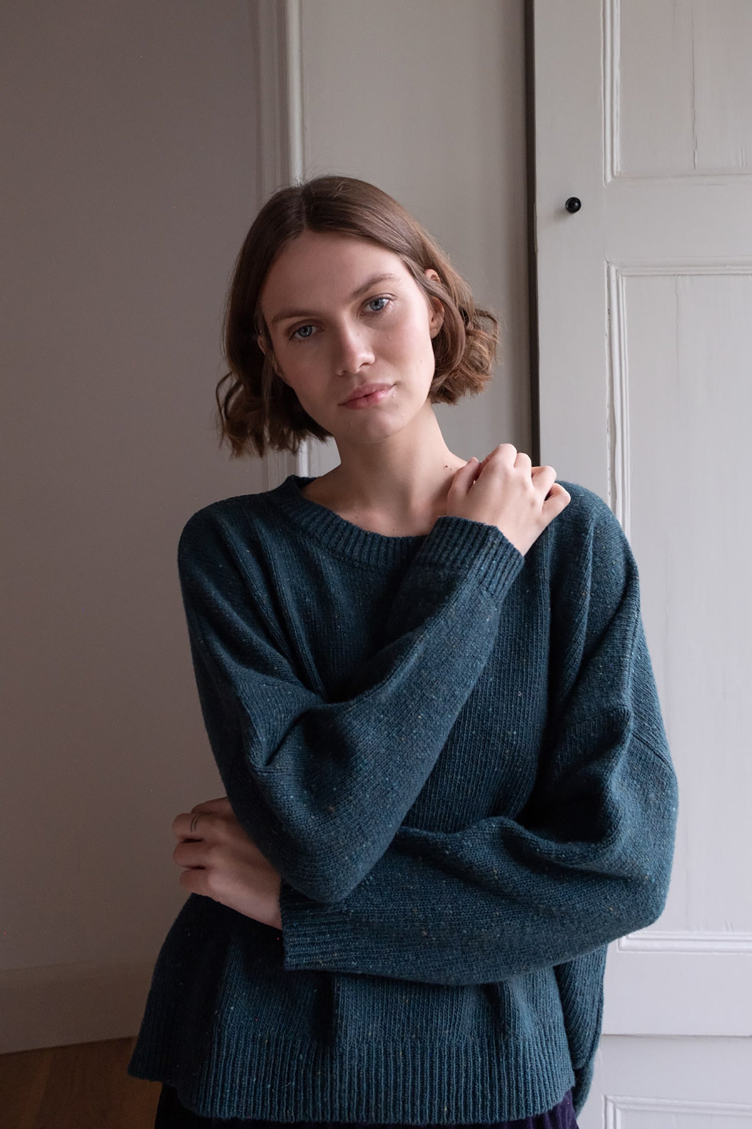 Layla Boxy Donegal Jumper by Bibico