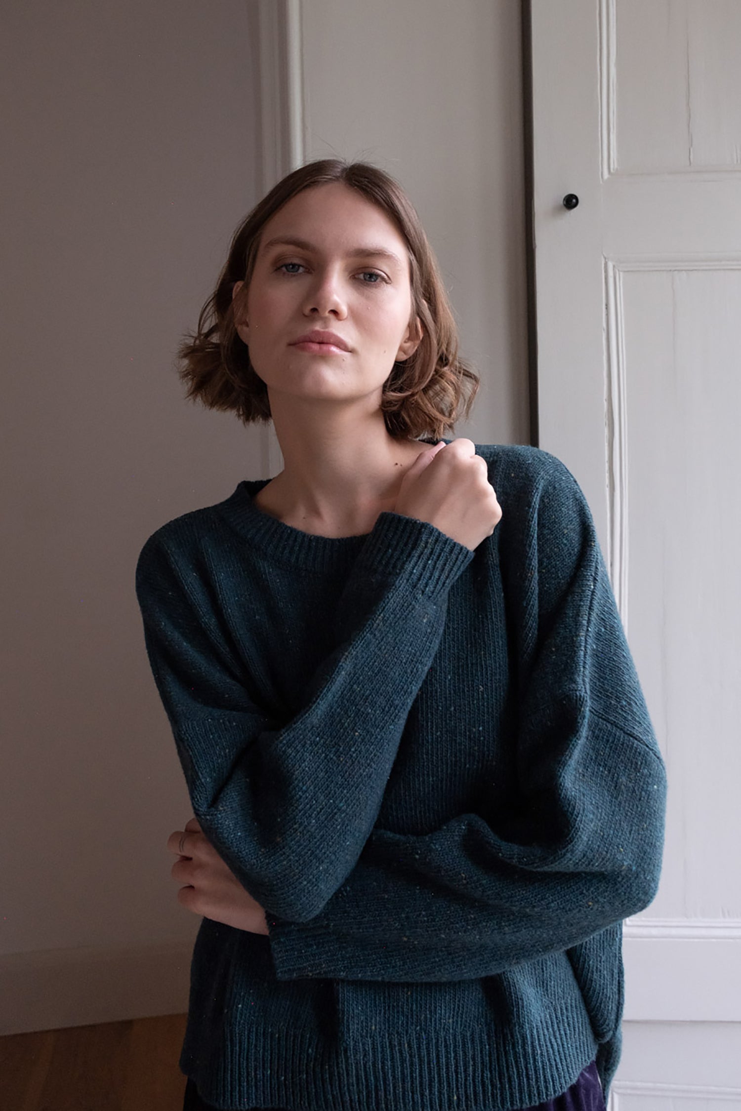 Layla Boxy Donegal Jumper by Bibico