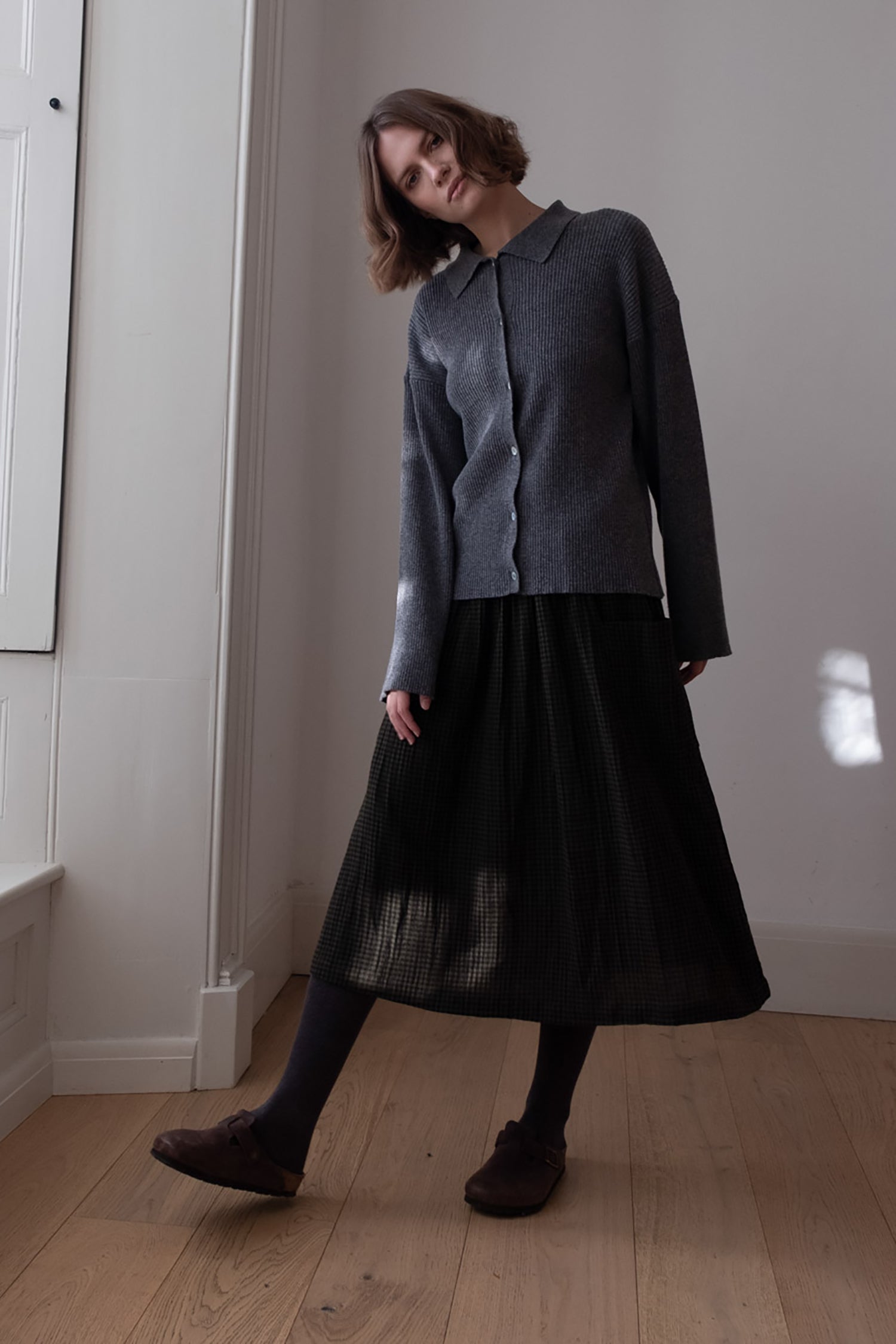 Nora Skirt Dark Olive by Bibico