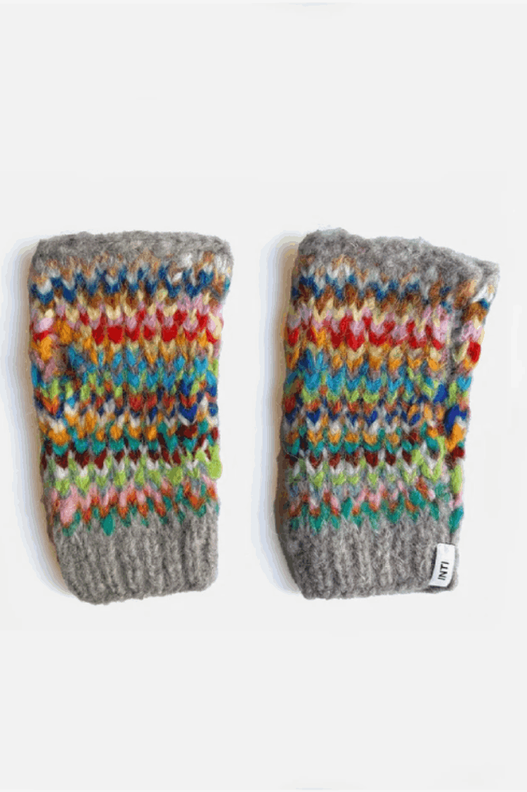 Sol Alpaca Fingerless Wrist Warmers by Inti Knitwear